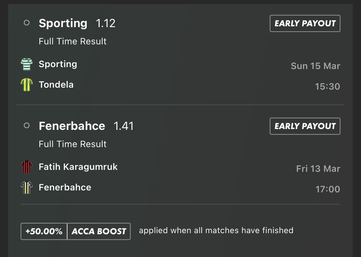 gambler_mark's tweet photo. Weekend ACCA is ready ๐ฅ
ยฃ10 โ ยฃ620 ๐ฐ
Big odds, big vibes and weโre going for it this weekend.
All selections locked in โ adding the slips below ๐
Letโs see if we can smash it! ๐
#acca #footballbets #bettingtips #weekendacca #bigodds #sportsbetting #footballtips https://t.co/H111OaJXV6