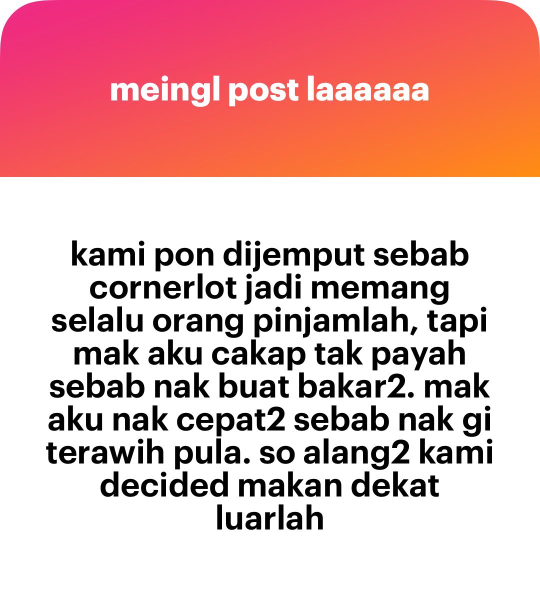meinmokhtar's tweet photo. Sempat lagi nak batal tunang tu anon https://t.co/NkieCCpwLs