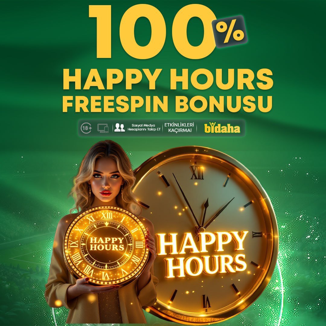 ➡️ BiDaha'da Happy Hours Zamanı !!! ⬅️

🔔 Yapacağınız Min. 500 TL Ve Üzeri Yatırımınıza %100 Oranında 888 Dragons Oyununda Geçerli Freespinlerinizi Alırsınız; BiDaha Oynar, BiDaha Kazanırsınız.. 🔔

🔗 GÜNCEL GİRİŞ (t2m.io/Bidaha)