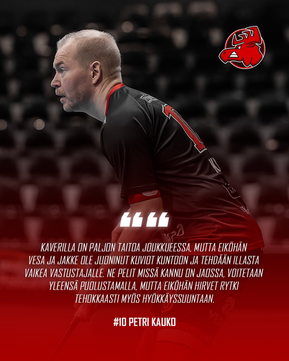 Kapteeni Kaukon johdolla kohti kakkosdivarin superfinaalia!🔜🏆

Finaaliennakossa perataan joukkueiden matkaa kohti finaalia, ennakoidaan voimasuhteita ja nostetaan esille avainpelaajia.

📝: happee.fi/uutiset/19311/…

📸 Esa Jokinen #happeefloorball #hirvirytke #salibandy