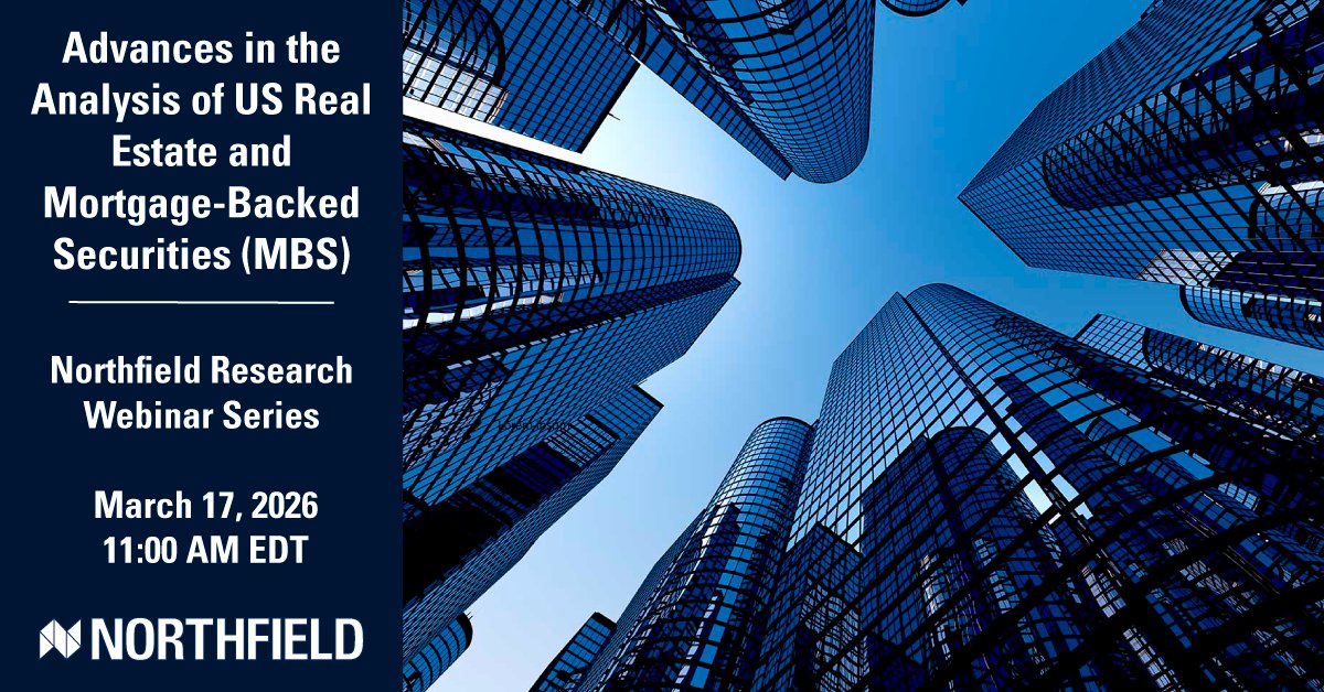 northinfo's tweet photo. Northfield's Dan diBartolomeo will discuss methods to assess residential real estate risk and analytical approaches to deal with the more than $15 Trillion invested in US MBS. To register: https://t.co/7ztfUJVKZt #gnma #freddimac #fanniemae #mortgagebackedsecurities, #mbs https://t.co/gCDBA0taVk