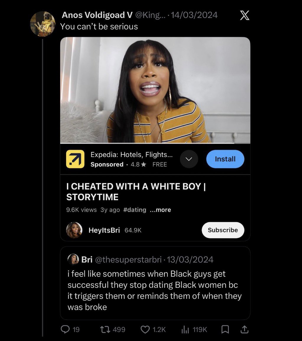 KingLohengramm's tweet image. They will hate black men, love Brad, get done dirty by Brad &amp;amp; then join the #DickPoliceUnit &amp;amp; #BlackMenDefenseForce to either defend black men from the fetishisers or simply hate on them for not submitting to the queendom (despite hating black men)