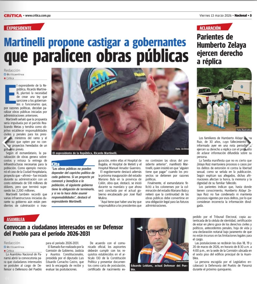 Noticias del dia