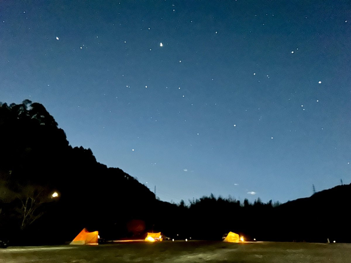 長年行ってみたかったキャンプ場で初キャン！ 終電を見送って駅もおやすみ⭐星がキレイ！