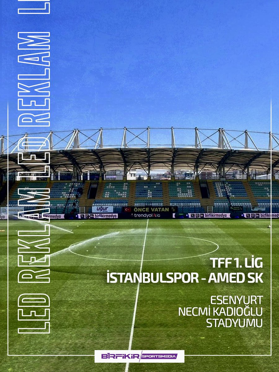 🏟️ <a href="/istanbulspor/">İstanbulspor A.Ş.</a> - <a href="/amedskofficial/">Amedspor</a> karşılaşması Led Reklam Çalışmaları için Esenyurt Necmi Kadıoğlu Stadyumu’ndayız.

#İstanbulspor #Amedsk #LedReklam