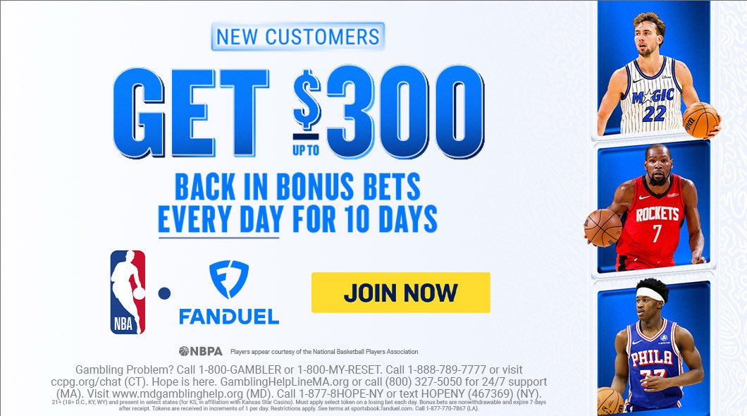 CodyBrownBets's tweet photo. This is one of the best promotions I’ve seen on FanDuel…

🎁 Get up to $3000 in bonus bets

Claim here: https://t.co/udhxYC21ea

If you don’t have an account, I’d be taking advantage of this offer.

I’ll explain how to maximise it in the tweet below. 👇🏼 https://t.co/tIbGv3lBdJ