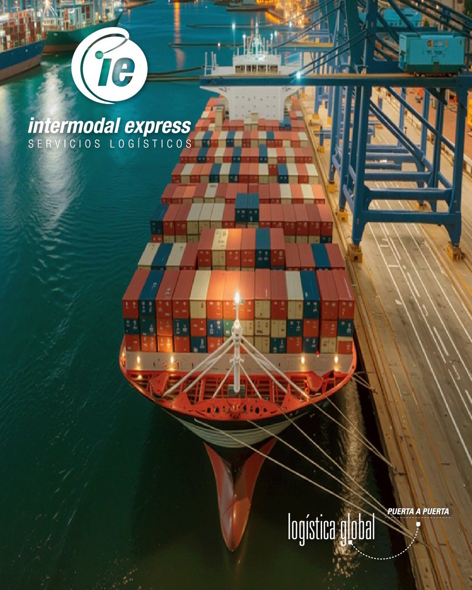 IntermodalExp's tweet photo. ⚓ El transporte marítimo es clave para el comercio global y la eficiencia de las cadenas logísticas.

En Intermodal Express trabajamos para que cada operación portuaria y marítima se realice con coordinación, seguridad y puntualidad.

#LogísticaMarítima #ComercioExterior 🌎 https://t.co/vIAtnnmSvo