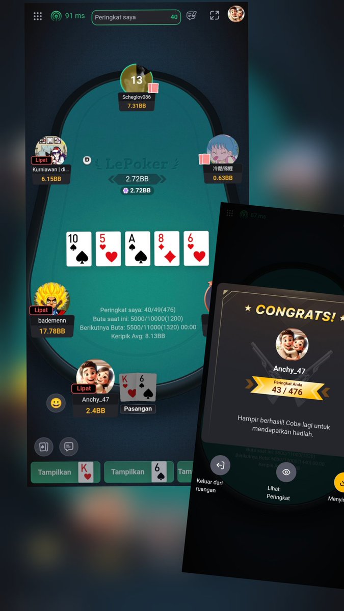 Anchy_47's tweet photo. Just joined the @SeismicSys poker event and got rank 43 #gmic all https://t.co/pP8xdTMlmo