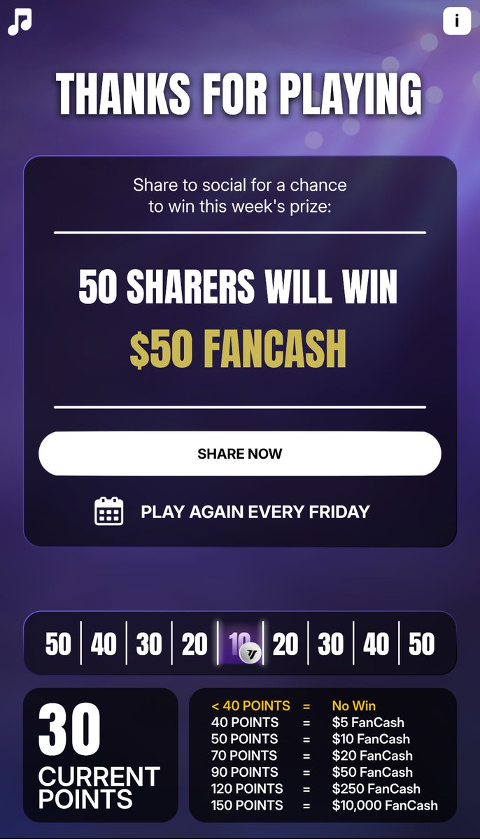 Play the #FanCashDropPromotion today
fanatics.onelink.me/5kut/p6fykbjo