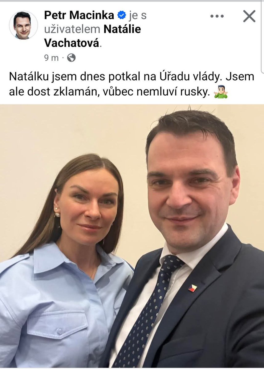 Naprosto přesně.

Via fb Lžolam Spravedlivý:

🎯 Absolutní, krystalická arogance moci v přímém přenosu 🎥👑 
Macinka tady nehraje na náhodu ♟️ Je to promyšlený, učebnicový trolling a cynismus toho nejhrubšího zrna, který má u lidí vyvolat přesně tu frustraci, kterou z toho teď