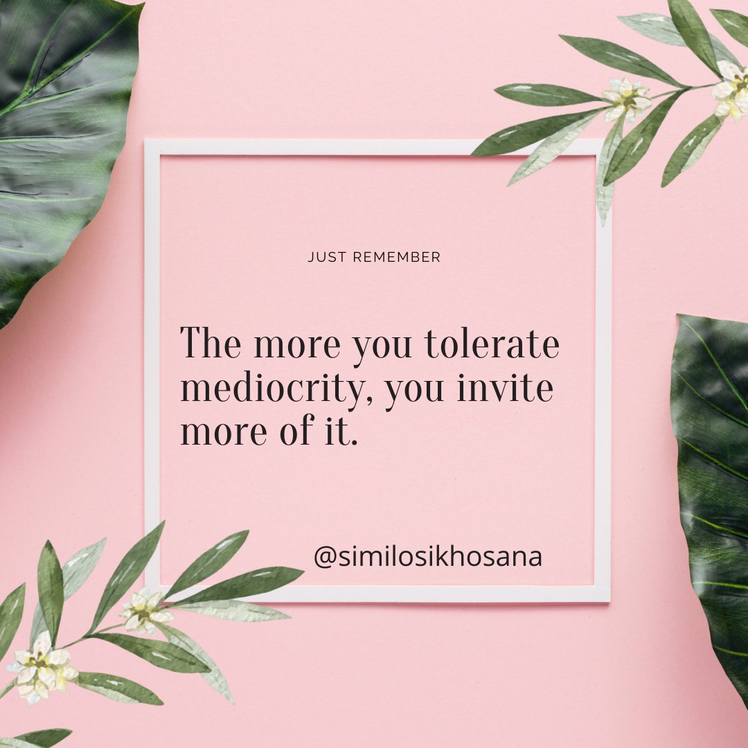 Similoskhosana's tweet photo. When you tolerate mediocrity, you invite more of it.

You can't plant weeds in your garden  
and wonder why your flowers are dying.

Choose excellence....Cultivate growth.
Happy weekend to you all..🪻
#impiloluhambo #lifeisajourney #youarewhatyouthink #lifelessons https://t.co/9LVRqpjfGr