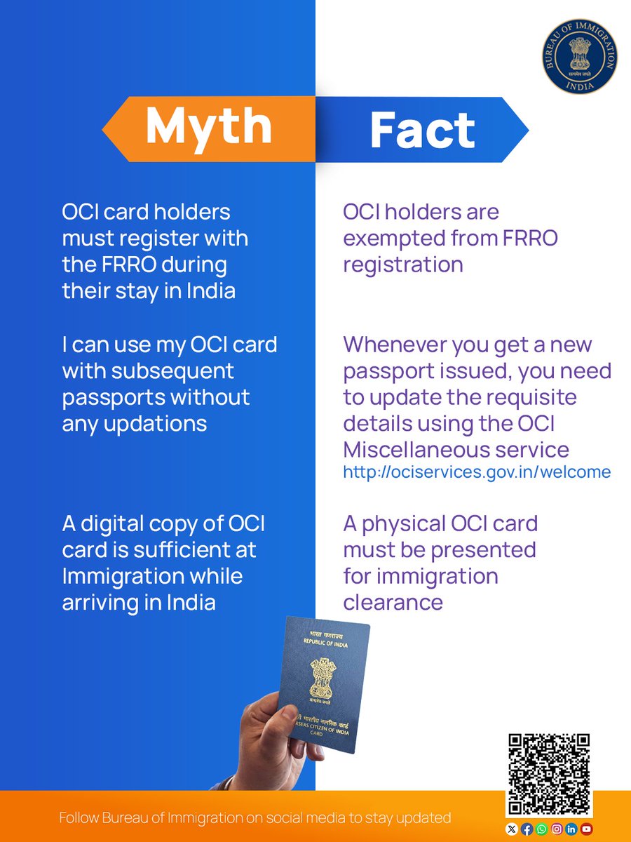 Bureau of Immigration, Government of India tweet media