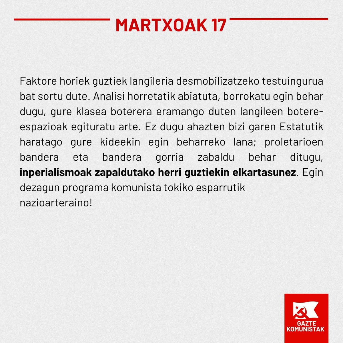 Gazte Komunistak tweet media