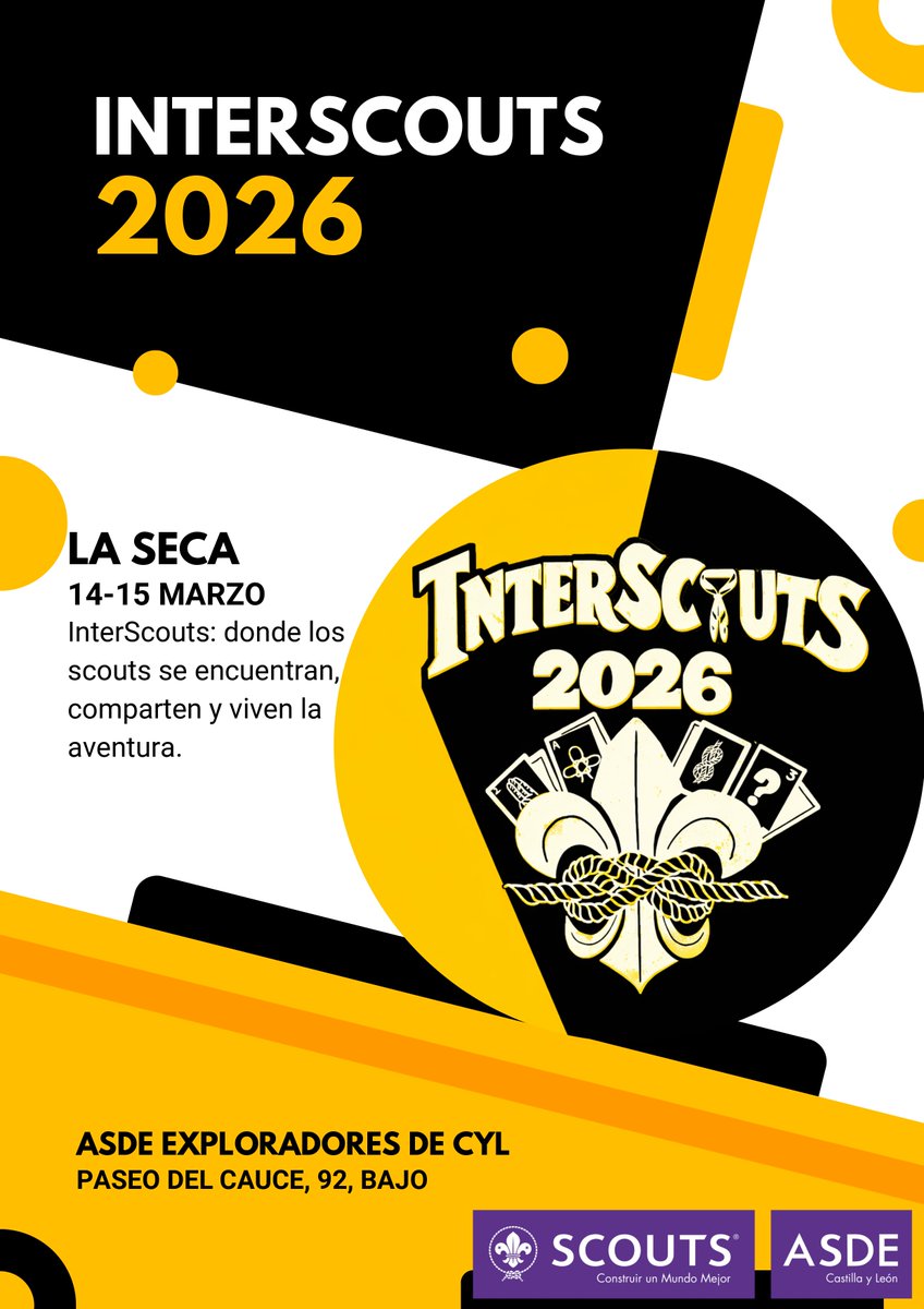 RutaVinoVerdejo's tweet photo. ENCUENTRO INTERSCOUTS 2026 
Durante el fin de semana, La Seca acogerá el encuentro Interscouts 2026 con la llegada de unos 140 niños/as de entre 11 y 14 años vinculados a @scout_es de @asde_cyl. El encuentro será en el Polideportivo Municipal La Olma. Info https://t.co/p3QSijow8M https://t.co/gc5g96iw1d