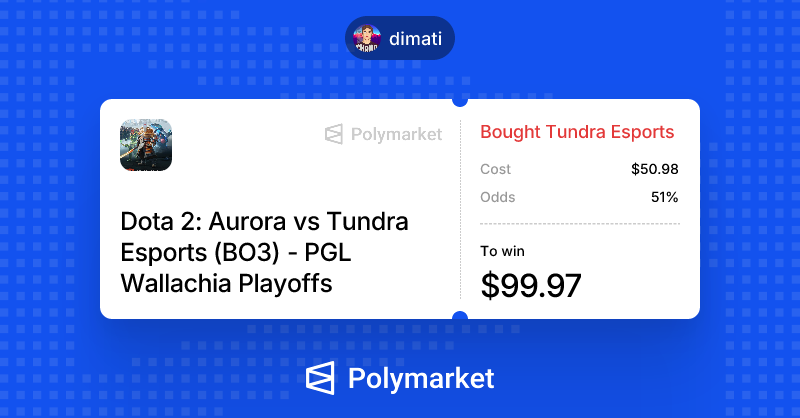 WE BACK AGAIN 

I just put my money where my mouth is on <a href="/Polymarket/">Polymarket</a>.

Trade against me: polymarket.com/share/eyJwcm94…