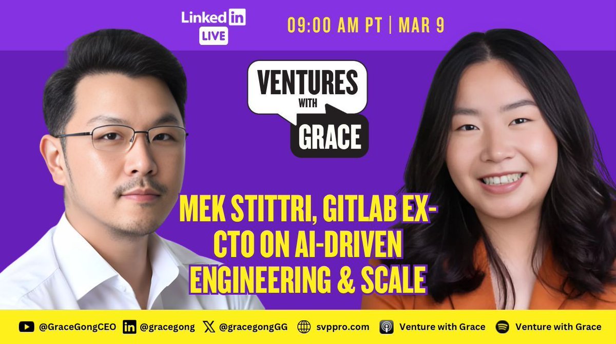 Listen to my conversation with <a href="/mekdev/">Mek Stittri</a> of <a href="/StuutAI/">Stuut</a> on

Spotify: bit.ly/3v1R0Tu
Apple: bit.ly/4bTCwpD
Youtube: bit.ly/3uXthnv
LinkedIn: bit.ly/3Xs8GQP
Website: svppro.com

#AI #EngineeringLeadership #GitLab #DevSecOps