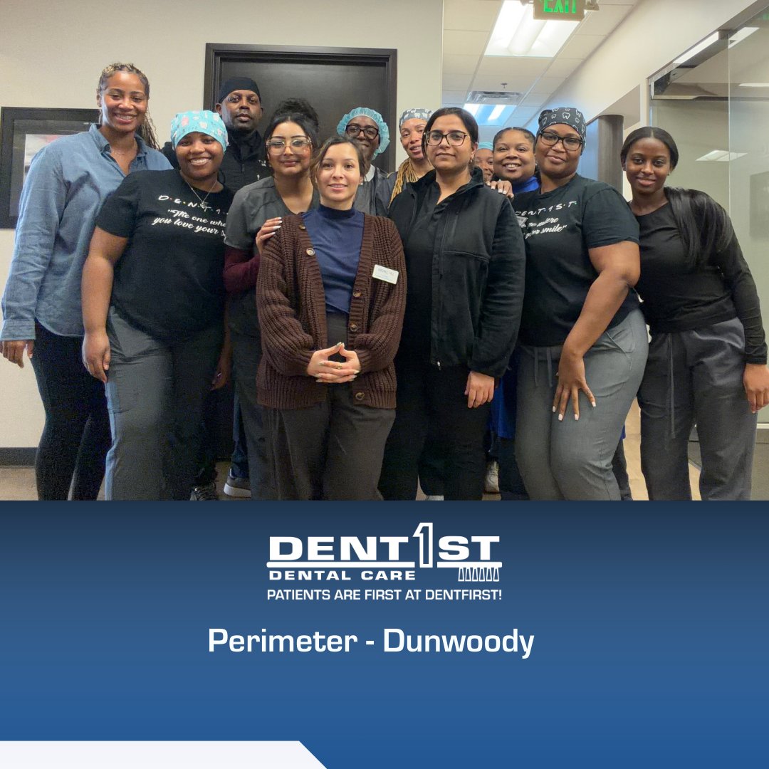 DentFirst's tweet photo. Great smiles start with a great team.

At DentFirst Perimeter / Dunwoody, Dr. Keith and Dr. Pupneja, along with Francia (RDH) and Brittany, work together to make every patient visit comfortable and positive. Come see the amazing team behind the smiles. https://t.co/BL8D2SNSNV