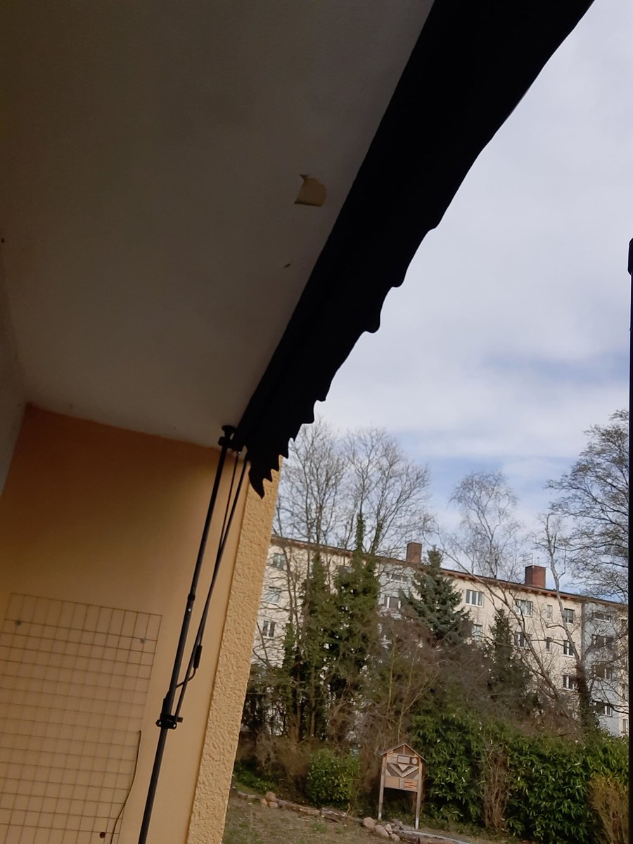 Fast 3h Gehirnakrobatik, wie ich den 3x2,6m-Trümmer auf einem Balkon aufbaue, der nur knapp 1m Tief aber 3,50m breit ist. Dann noch der fukken Wind dazu, war tricky! 😎
Aber sie steht..💪🏻