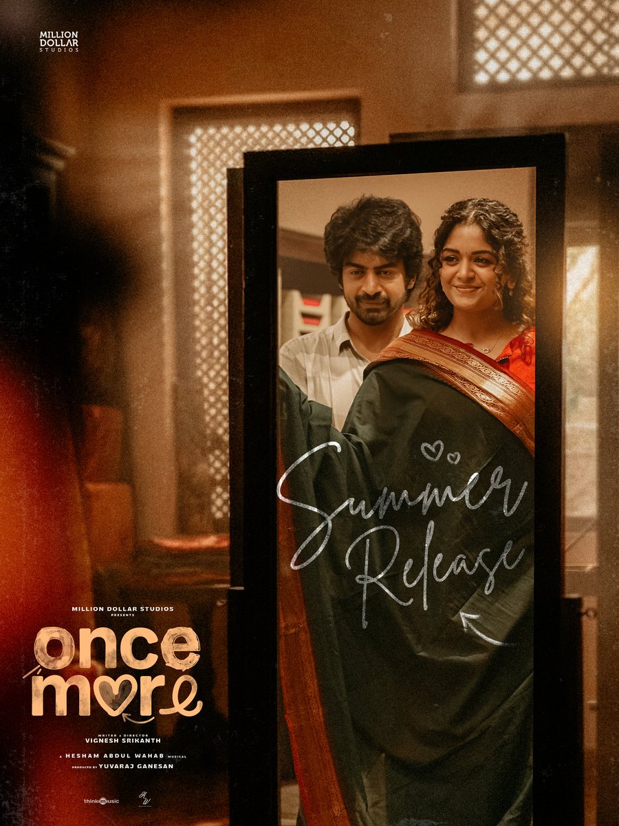 Some journeys take time… but the destination is always special ✨

The wait is over.
#OnceMore arrives in theatres THIS SUMMER 🎬❤️

Written &amp; directed by <a href="/isrikanthmv/">Vignesh Srikanth</a> ✨
A @heshamawmusic musical 🎶