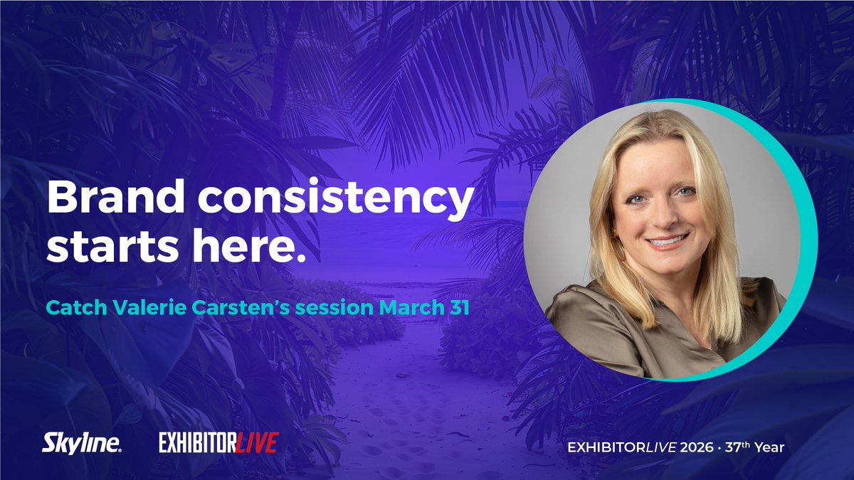 SkylineExhibits's tweet image. The Skyline team will be at #EXHIBITORLIVE2026 in Tampa (Mar 29–Apr 1) and we can't wait to connect. While you're there, dig in our 3D foam sandbox for a chance to win one of 68 prizes. Got exhibit questions? Get real answers. Talk to some of our team in booth #1109. #tradeshows