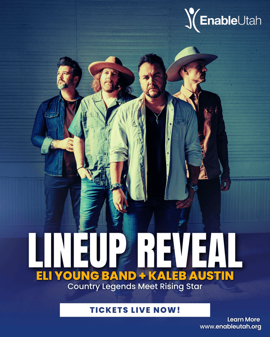 EnableUtah's tweet photo. 🎸 OFFICIAL LINEUP DROP! 🎸

ELI YOUNG BAND (2.7B Global Streams + ACM Award Winners)
KALEB AUSTIN (Rising Country Sensation!)

#eliyoungband #kalebaustin #enableutahconcert #disabilities #employment #training #skills #support #utah #enableutah https://t.co/VcthVUhPOc