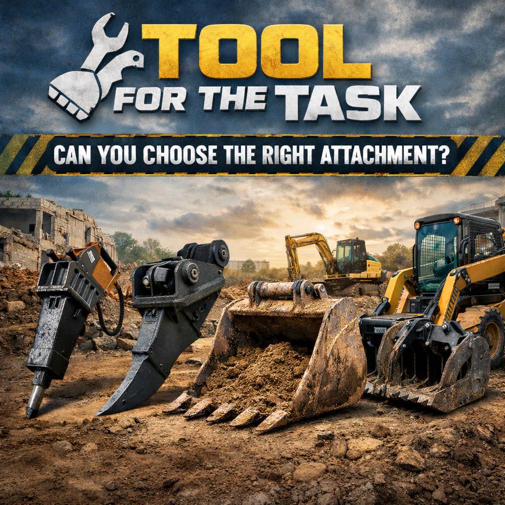 HeavyEquipNews's tweet image. Having every attachment doesn’t make you efficient.
Knowing which one to run does. 🛠️

Think you can make the right call under pressure?

👉 Take the challenge now: heavyequipment.com/hub/article/to…

#HeavyMachinery