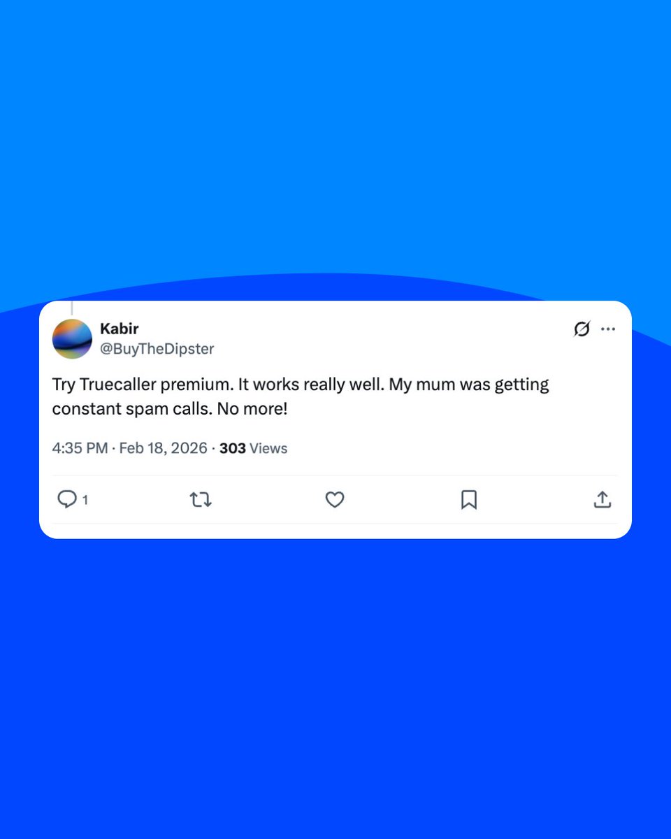 Truecaller tweet media