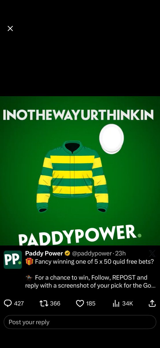 alanmcq2's tweet photo. @paddypower https://t.co/rB8Lg6jshV