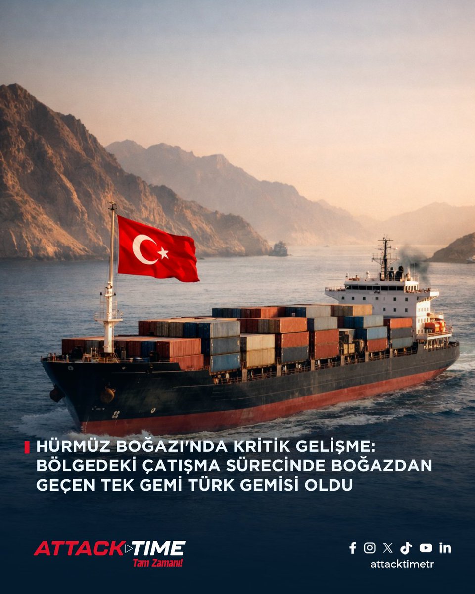 attacktimetr's tweet photo. Ulaştırma ve Altyapı Bakanı Abdulkadir Uraloğlu, bölgedeki gerilim nedeniyle geçişlerin durma noktasına geldiği Hürmüz Boğazı’ndaki Türk gemilerine ilişkin kritik bilgileri paylaştı. Bakan Uraloğlu, bölgede bulunan toplam 15 Türk sahipli gemiden bir tanesinin, İran limanını kullanması sebebiyle alınan özel izinle geçişini başarıyla tamamladığını duyurdu. Bu gelişme, bölgedeki kriz sürecinde Türk mülkiyetindeki bir geminin gerçekleştirdiği ilk geçiş olarak kayıtlara geçti.

Hürmüz Boğazı girişinde bekleyişini sürdüren diğer 14 gemiyle ilgili sürecin titizlikle yönetildiğini belirten Bakan Uraloğlu, gemiler ve mürettebat için şu an bir güvenlik sorunu bulunmadığını ifade etti. Denizcilik Genel Müdürlüğü ve Ana Arama Kurtarma Merkezi üzerinden gemilerle anlık irtibatın devam ettiğini vurgulayan Uraloğlu, bölgedeki trafiğin normale dönmesi için uluslararası koordinasyon ve diplomatik temasların sürdürüldüğünü bildirdi.