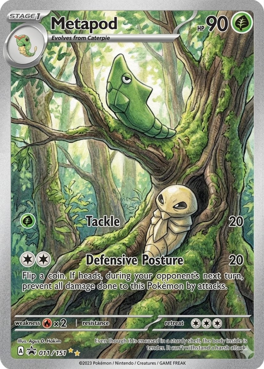 MetapodKing's tweet image. Will we ever be friends? 🤔
#Metapod #Kakuna