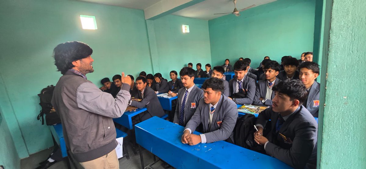 BCD_KU's tweet photo. We held an inspiring discussion with students at Kathmandu College of Central State, exploring how higher education strategically shapes future career paths. We took a close look at why the Social Sciences are a vital foundation in today’s complex world. https://t.co/nCNMgZy5WX