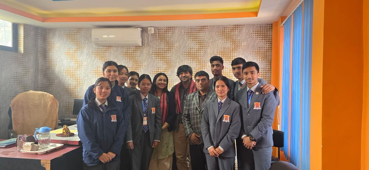 BCD_KU's tweet photo. We held an inspiring discussion with students at Kathmandu College of Central State, exploring how higher education strategically shapes future career paths. We took a close look at why the Social Sciences are a vital foundation in today’s complex world. https://t.co/nCNMgZy5WX