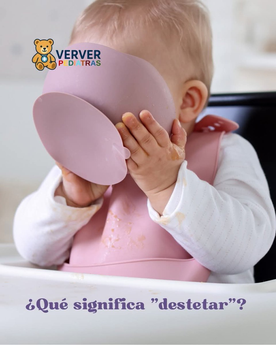 drverver's tweet photo. 👶 ¿Qué significa #destetar a tu bebé?

El #destete es el proceso en el que el bebé deja gradualmente la lactancia materna o el biberón para comenzar a alimentarse con otros alimentos y bebidas acordes a su edad. https://t.co/c44vfcUhLf