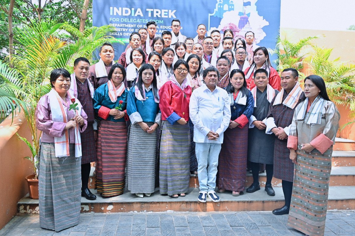 achyuta_samanta's tweet photo. Happy to welcome a 40 member delegation from the Department of School Education, Ministry of Education and Skills Development, Royal Government of Bhutan, who are visiting the KIIT & KISS campus as part of the India Trek programme.

Over the years, many delegations of teachers and education leaders from Bhutan have visited our campus to understand the KISS model of education and empowerment for tribal children. It is always encouraging to see this continued exchange of ideas in the field of education and social development.

I warmly welcome them to KIIT & KISS and wish them a meaningful and enriching stay with us.