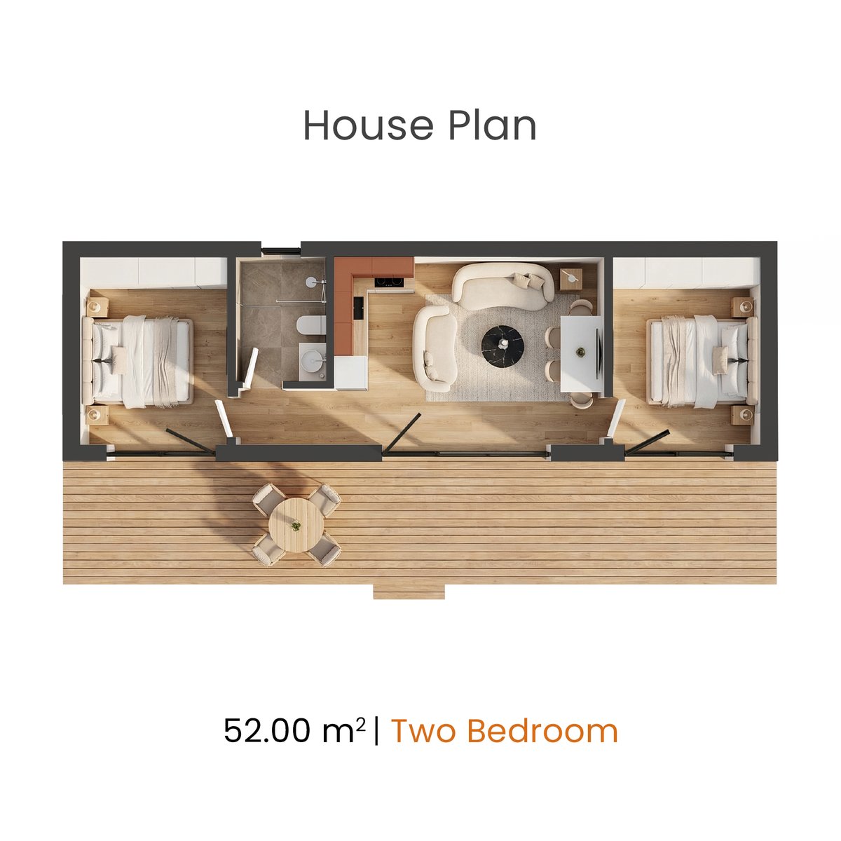 BuiltInsta's tweet photo. POP-UP 52 - 2Bedroom

More space. More possibilities.

A modular home designed for families, tourism projects, and modern living.

• 2 Bedrooms
• 52 m²
• From €49,999

Fast to deploy, efficient, and flexible.

Order now → https://t.co/HWnCcJqot2 https://t.co/FfFYWGN98A