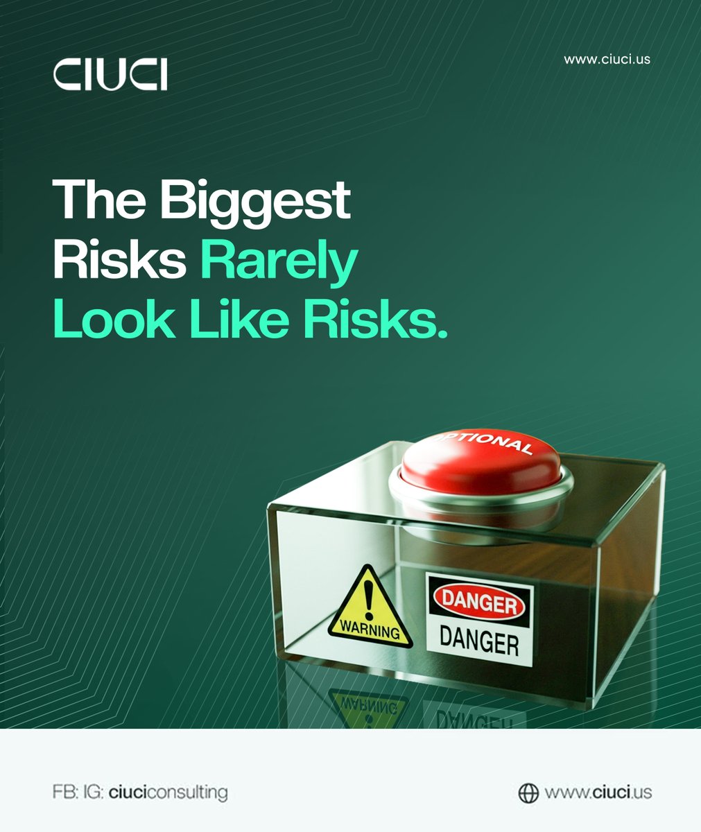 CiuciConsulting's tweet photo. Operational risk accumulates silently, through small issues we ignore. Over time, those small gaps compound, and by the time the problem shows up, it’s already expensive. Strong organizations pay attention to the small things early.

#Ciuci #Operations #Governance #Strategy https://t.co/jYnlYMGdZM