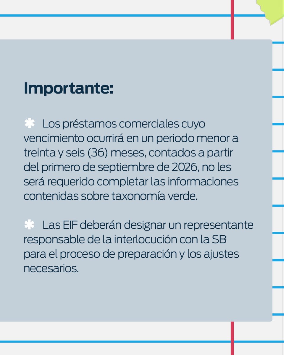 SuperdeBancosRD's tweet photo. Nos sentimos felices de comunicar este avance en materia de crédito sostenible. ♻️

Desliza para conocer más sobre la identificación de créditos de acuerdo con la taxonomía verde.

#CircularSB #RegulaciónSB https://t.co/0zda63TCva