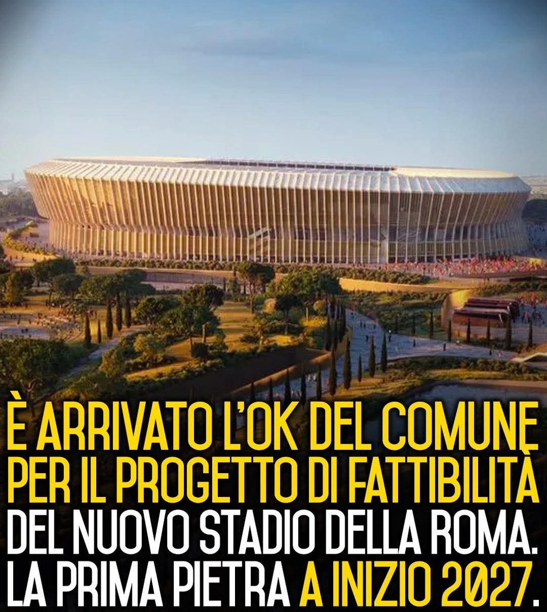 Stadio 🏟️ #Roma #serieA ..
Con tutte le prime pietre che ho visto annunciare in vita mia si potrebbe fare la replica della muraglia cinese.. 🤣🤣🤣 
Dubito nella mafia capitale che si avveri.. 💁