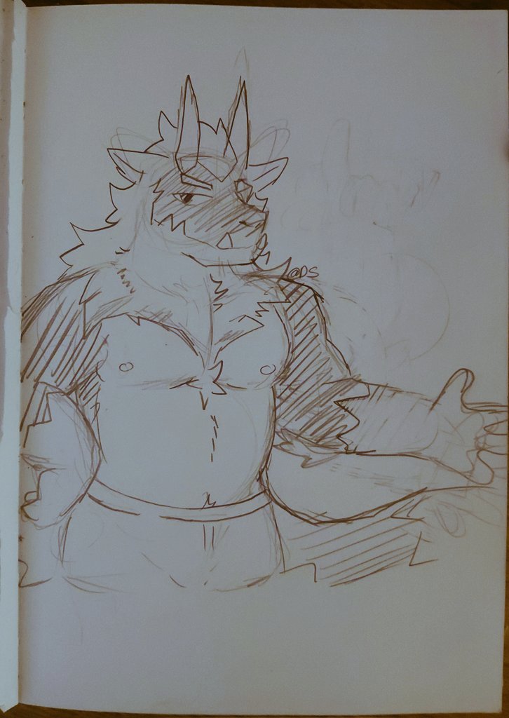 DrawingShard's tweet photo. Drew this fella in my theater club yesterday https://t.co/fvUEsjvYMZ