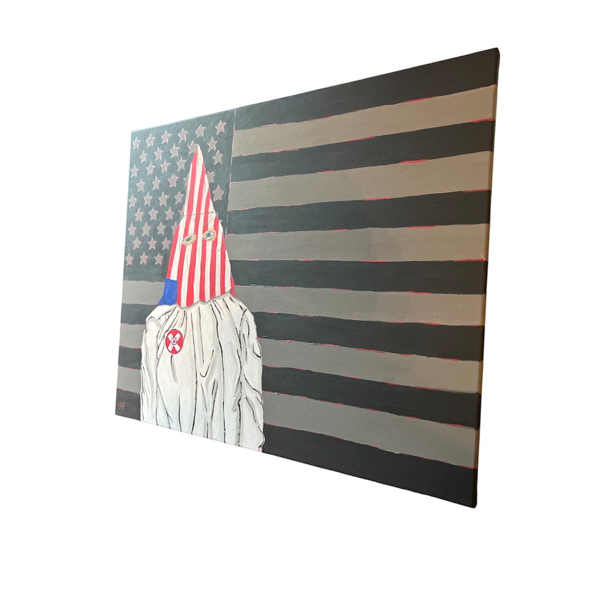 MrLuckyPaint's tweet photo. “The American Way”

20x24 acrylic on canvas 

Found myself scrolling through Instagram bingeing on political reels. What I found was hard to watch, just thinking “this cannot be who is representing our nation right now.” “Are they really for the people?” “Is orange man serious?” https://t.co/beJWCDuuPv