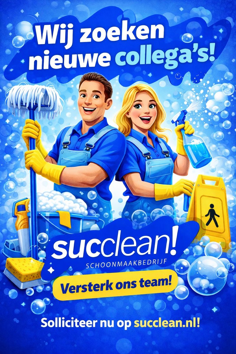 Schoonmaakbedrijf Succlean B.V. tweet media