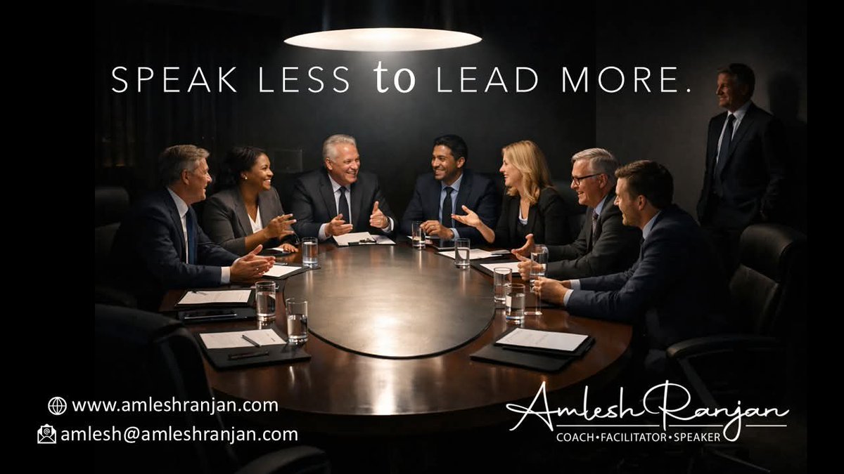 𝐒𝐏𝐄𝐀𝐊 𝐋𝐄𝐒𝐒 𝐓𝐎 𝐋𝐄𝐀𝐃 𝐌𝐎𝐑𝐄.
linkedin.com/pulse/speak-le… 𝑨 𝑪𝒐𝒖𝒏𝒕𝒆𝒓-𝒊𝒏𝒕𝒖𝒊𝒕𝒊𝒗𝒆 𝑨𝒑𝒑𝒓𝒐𝒂𝒄𝒉 𝒕𝒐 𝑵𝒆𝒘-𝑨𝒈𝒆 𝑰𝒏𝒇𝒍𝒖𝒆𝒏𝒄𝒆—5 𝑳𝒂𝒘𝒔 &amp; 5 𝑾𝒂𝒚𝒔! #leadership #LeadershipMindset #LeadershipInfluence #leadershipcoach #leadershipcoaching