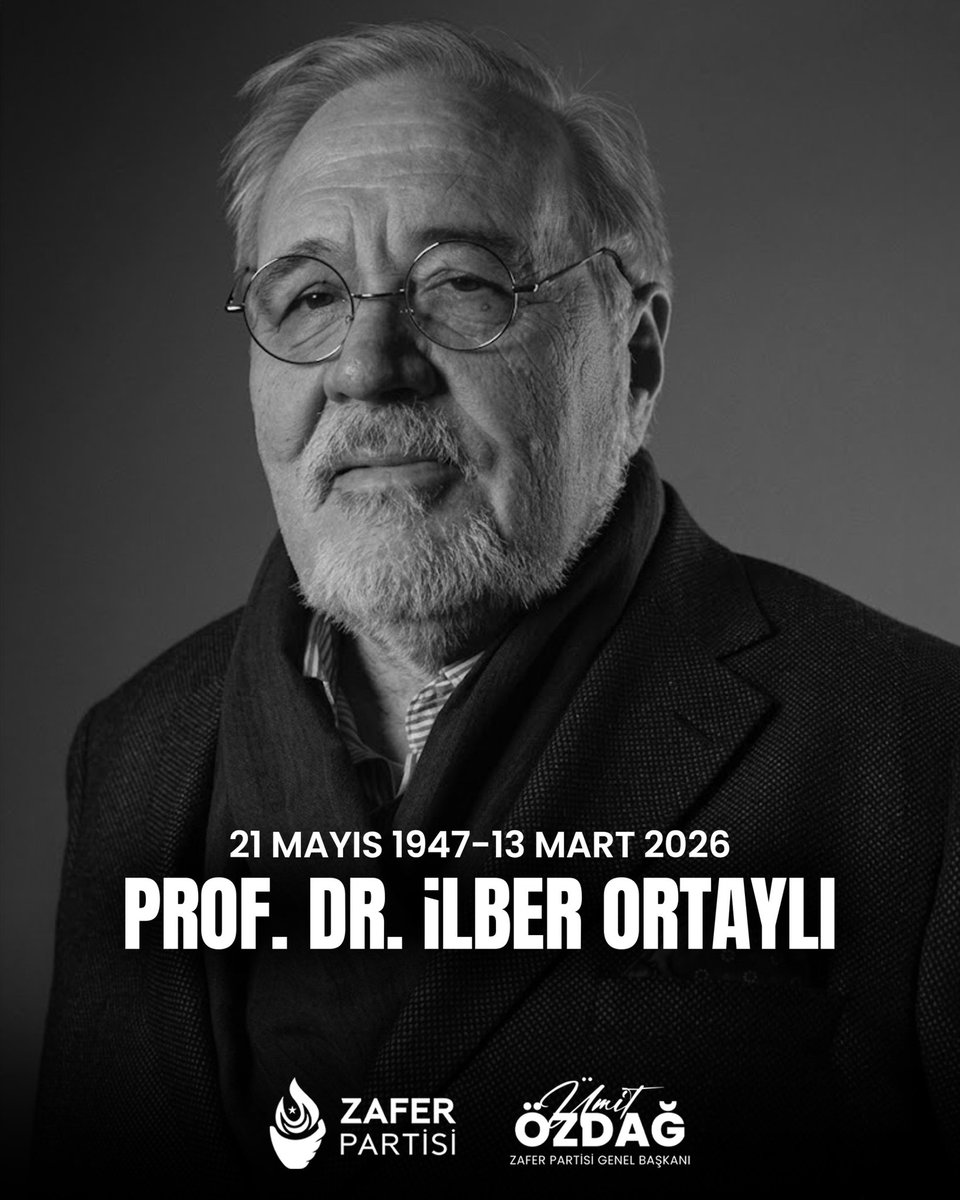 Türk tarihçiliğinin adeta yaşayan arşivi gibiydi İlber Hoca... Kültürel ve tarihi mirasımıza hatrı sayılır katkılar yapmış, fikirleriyle akademide silinmeyecek izler bırakmıştır.

Vefatını derin üzüntü ile öğrendiğim Prof. Dr. İlber Ortaylı'ya Allah’tan rahmet, ailesine ve