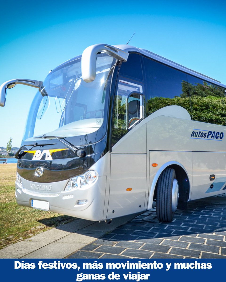 AutosPaco's tweet photo. Días festivos, más movimiento y muchas ganas de viajar. Nosotros nos ocupamos del transporte🚐

📍Carretera de Castilla, 595 - 15570 Narón
☎️981 38 31 00
📧info@autospaco.es

#autospaco #autocares #serviciosdetransporte #autobus #alquilerautobus #transporteescolar #minibus https://t.co/rVgZZwi1pu