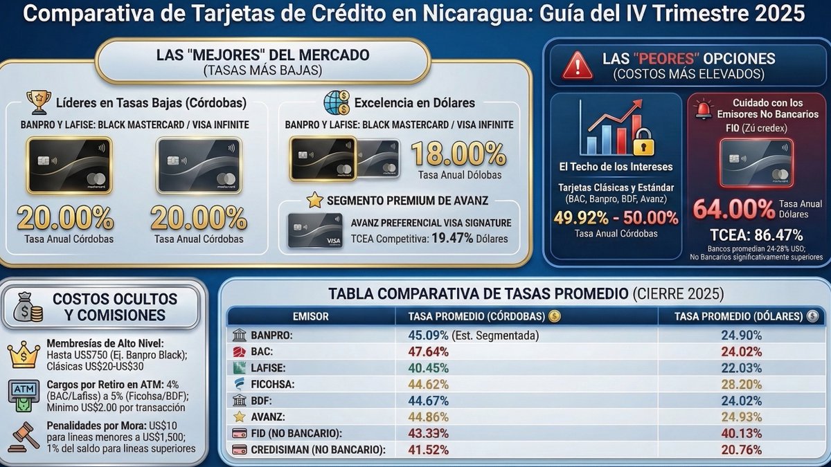 Hanseas's tweet photo. Asi estaban a finales del 2025, las TC #tarjetaCredito (prácticamente se mantienen 2026) https://t.co/QQU71M0ENG
