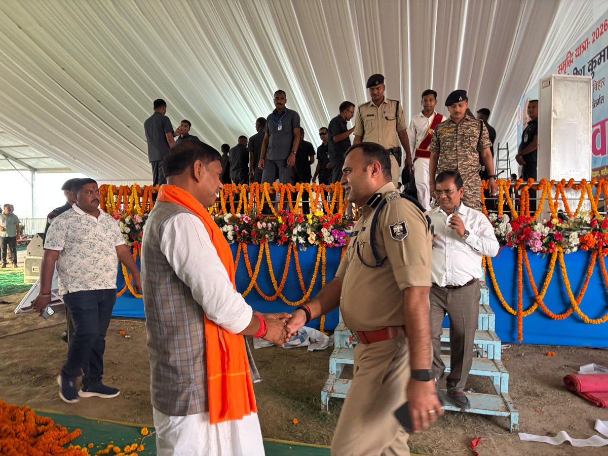 SurendramBJP's tweet photo. कल 14 मार्च को बिहार के यशस्वी मुख्यमंत्री आदरणीय श्री नीतीश कुमार जी की प्रस्तावित “समृद्धि यात्रा” के तहत बेगूसराय जिले के बियाडा, बरौनी क्षेत्र में आयोजित कार्यक्रम को लेकर आज कार्यक्रम स्थल का निरीक्षण किया। https://t.co/ZXZAjsM8NT