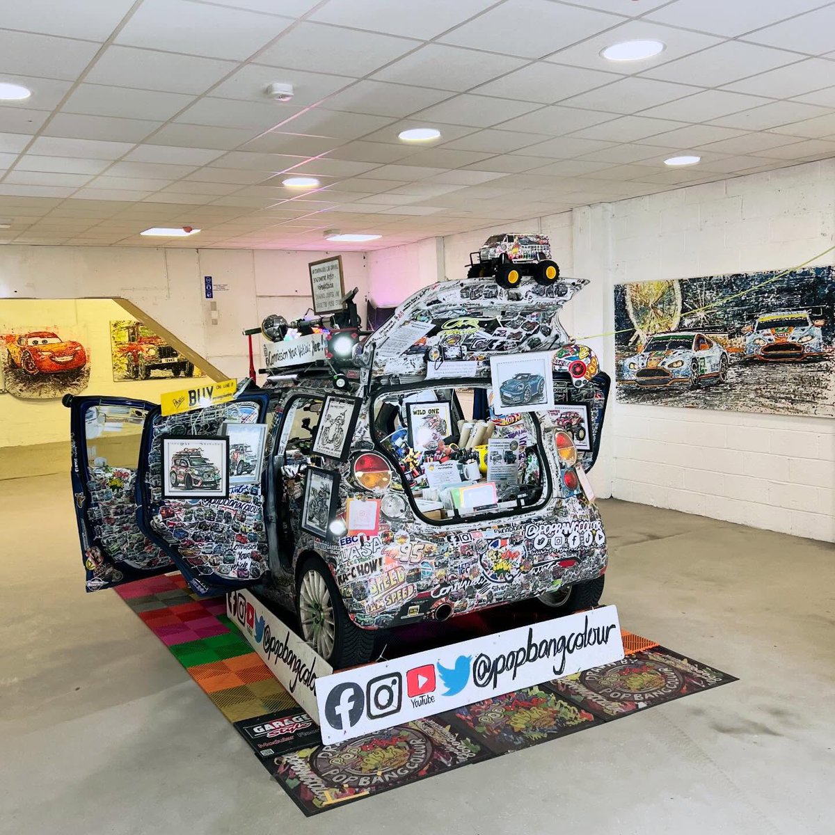 Popbangcolour's tweet image. Good news! The pop-up POPBANGCOLOUR gallery space @FargoVillage is going to be open tomorrow - Saturday 14th - 10:30 - 4pm - for one day only!

The #Paintwithcars artworks are on display &amp;amp; I’ll be creating in the #ContinuousCar studio, so if you’d like to visit - pop up &amp;amp; say hi