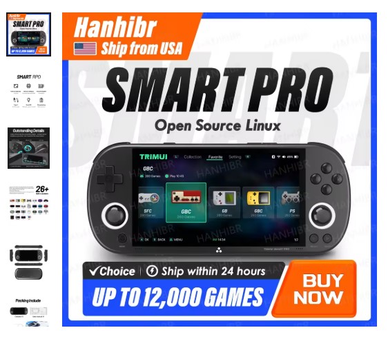tech_deals_soma's tweet photo. Trimui Smart Pro: 4.96" IPS, Linux Handheld, RGB Gaming Console
Shop- https://t.co/zxgxW8bQDx
#TrimuiSmartPro
#RetroGaming
#HandheldConsole
#RGBLighting
#LinuxGaming https://t.co/JcuT3q0Bx0