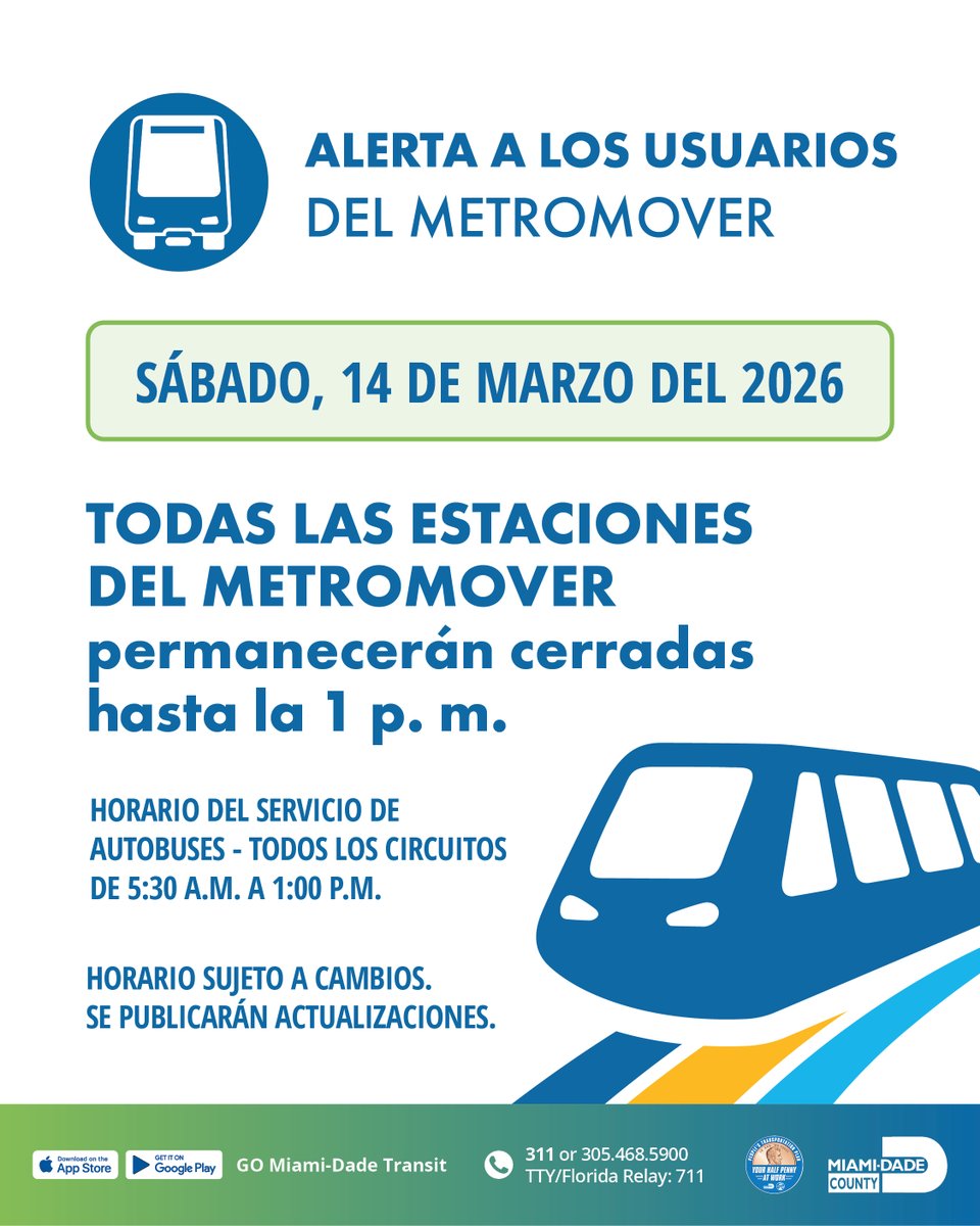 Miami-Dade DTPW tweet media