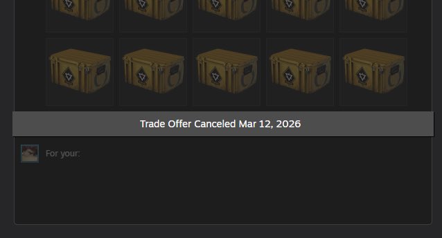 its_exsi's tweet photo. @csfloatcom Seller instantly canceled trade, but support still sees it as active. I can’t post screenshots into the ticket. 

I don’t care about the refund at this point I just don’t want warnings on my account. 

Help please 😭 #952375495931068476 https://t.co/1D7r2ymFWJ